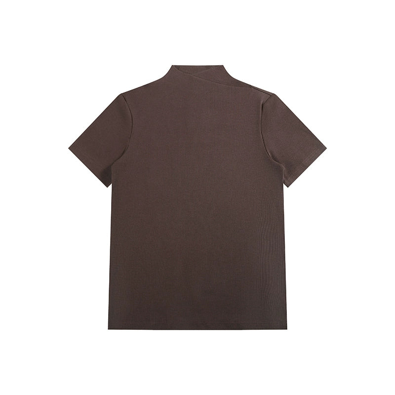 Jump neck knit T-shirt