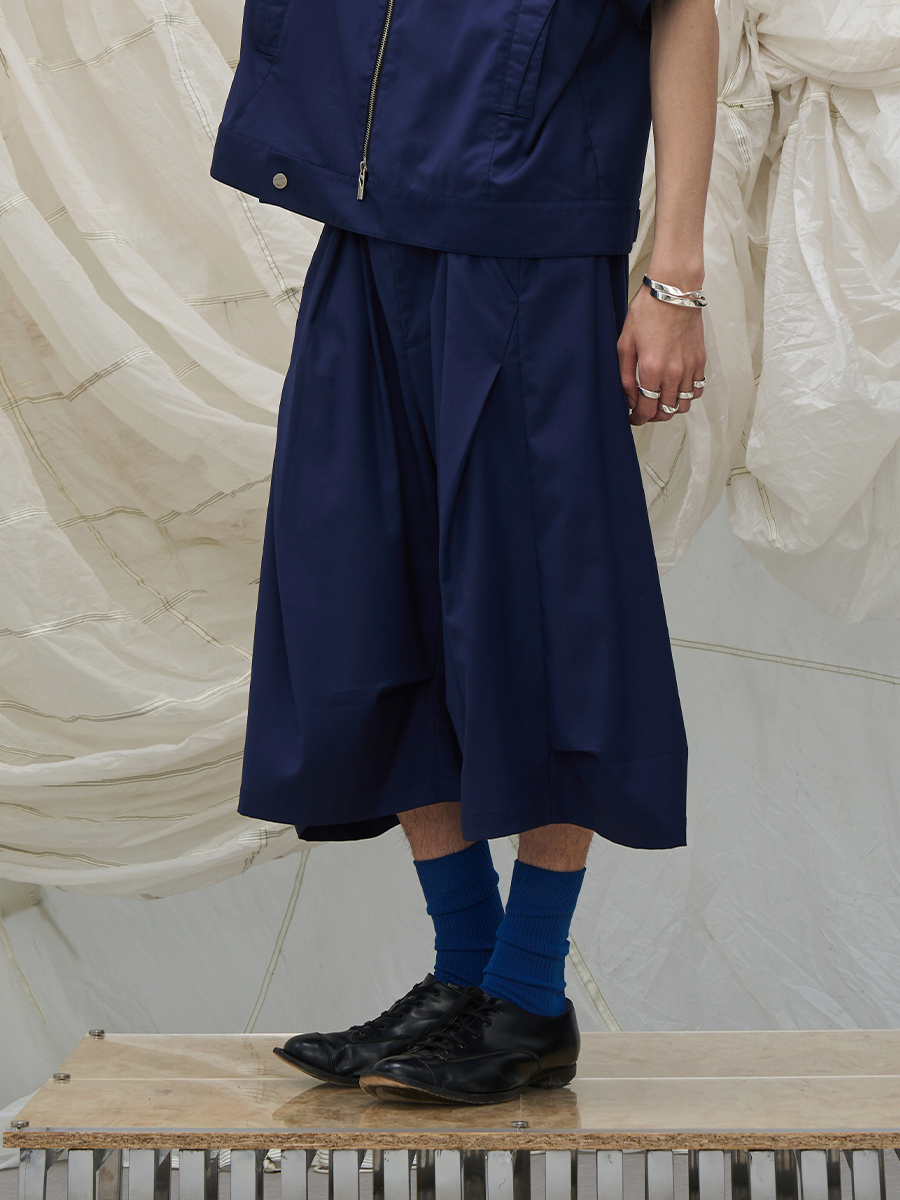 Drape Cropped Trouser