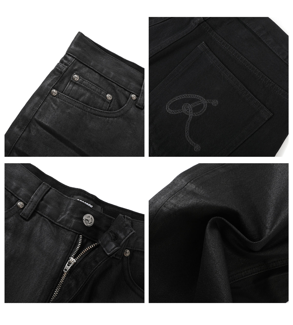 NIGHT RIDER Waxed Horn Jeans