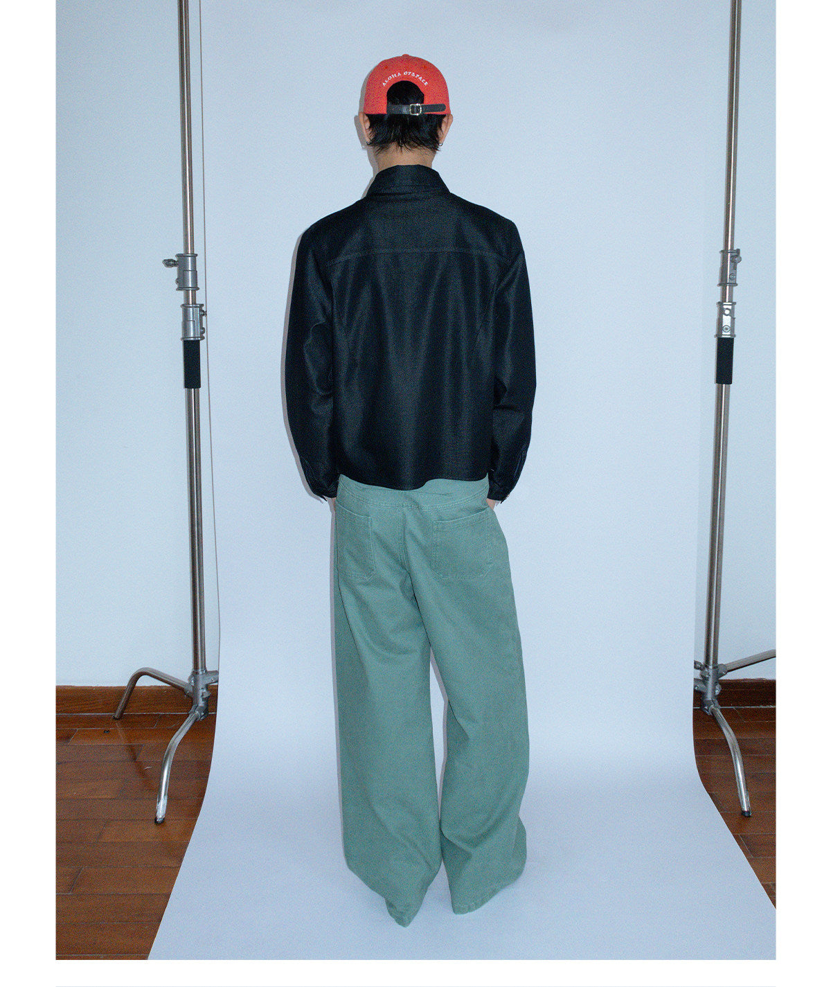 Irregular Hem Double-Breasted Shirt Jacket