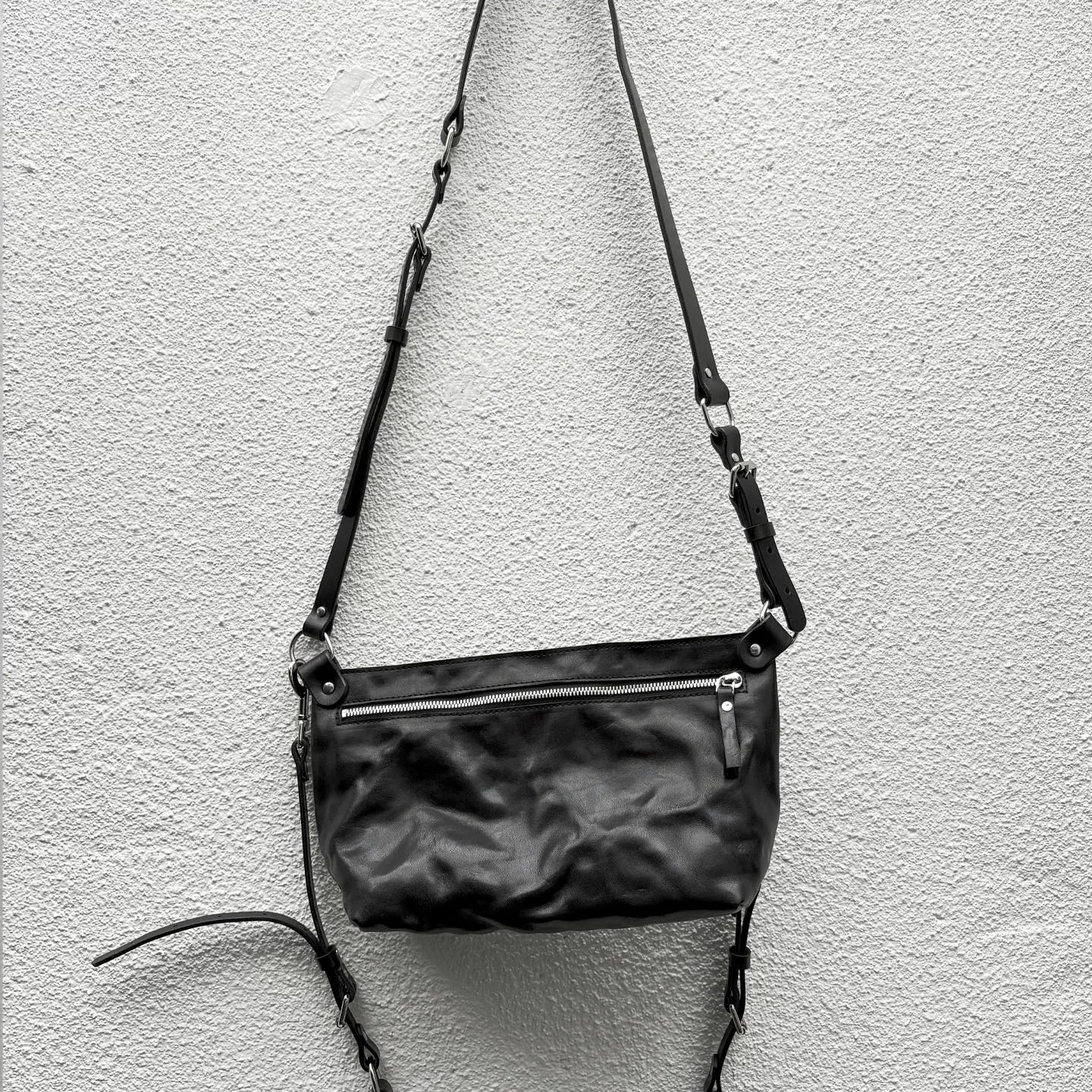 Double-strap half-moon Bag