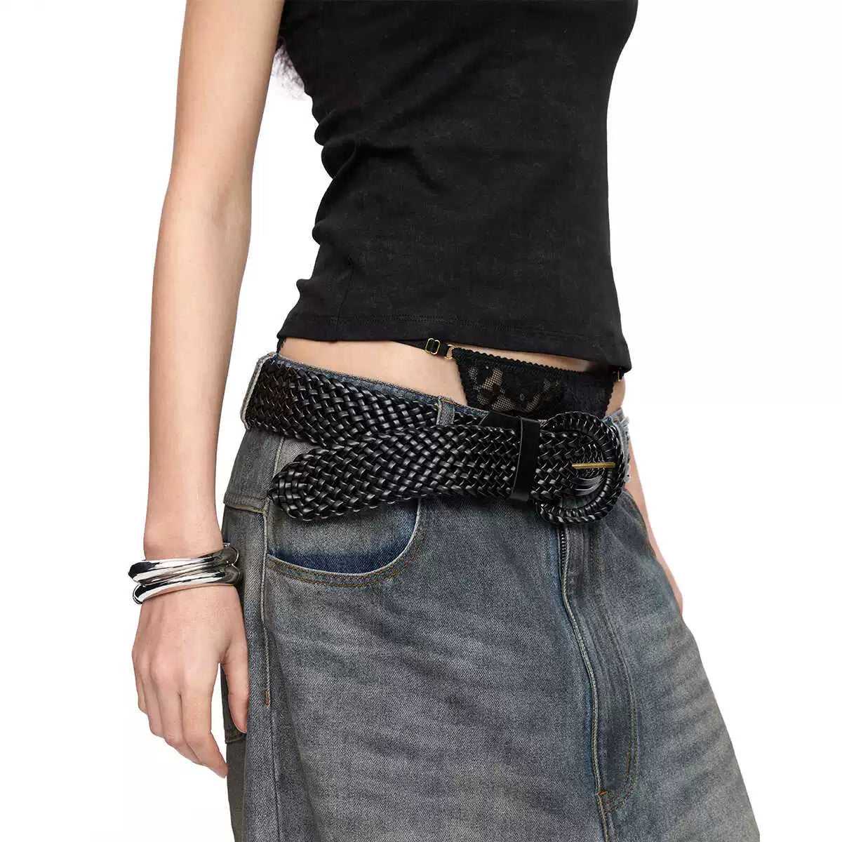 Braided Lace Needle Belt