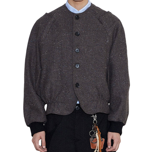 Wool Two-Piece Disassembled Vest Jacket