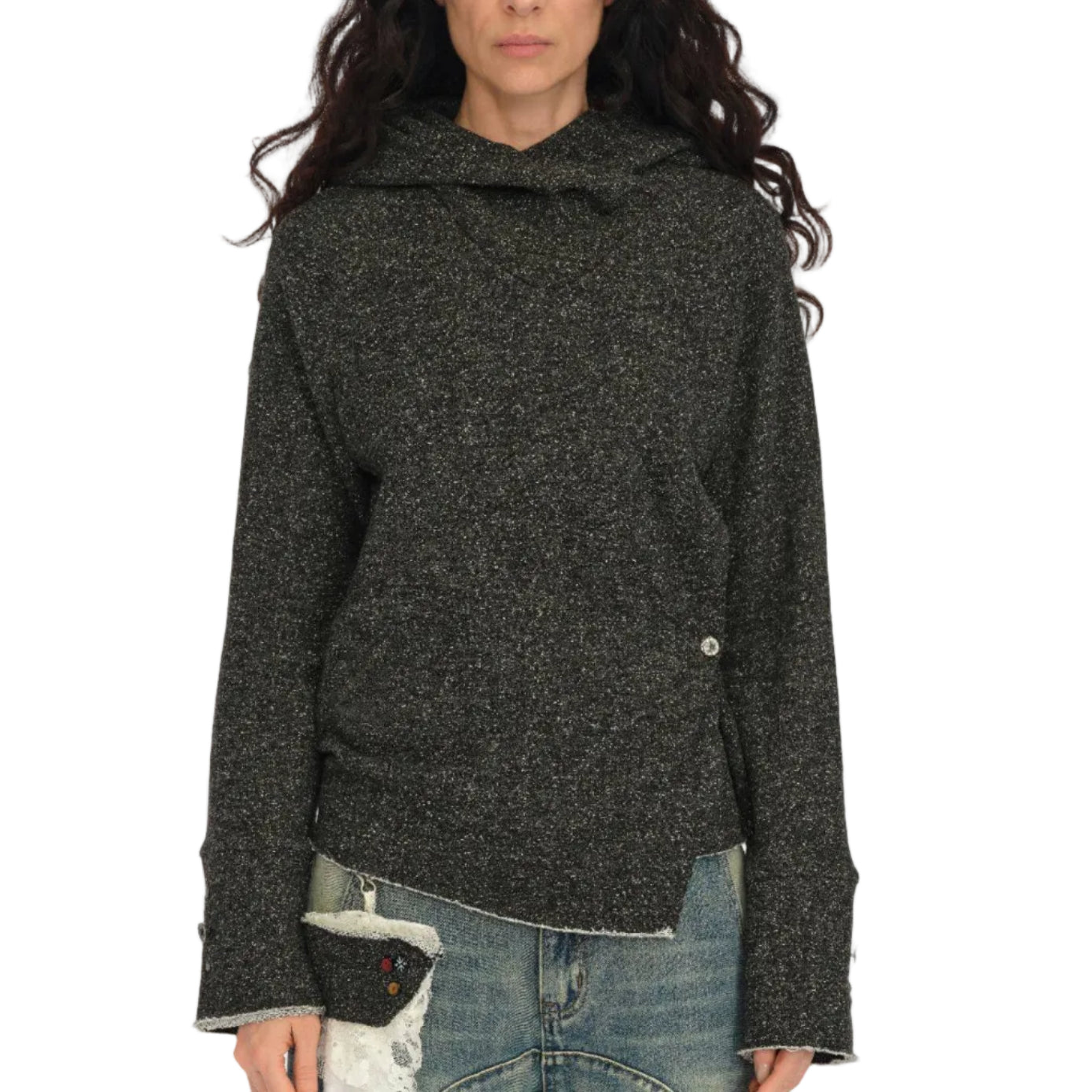 Swing Neck Hooded Wasteland Sweatshirt