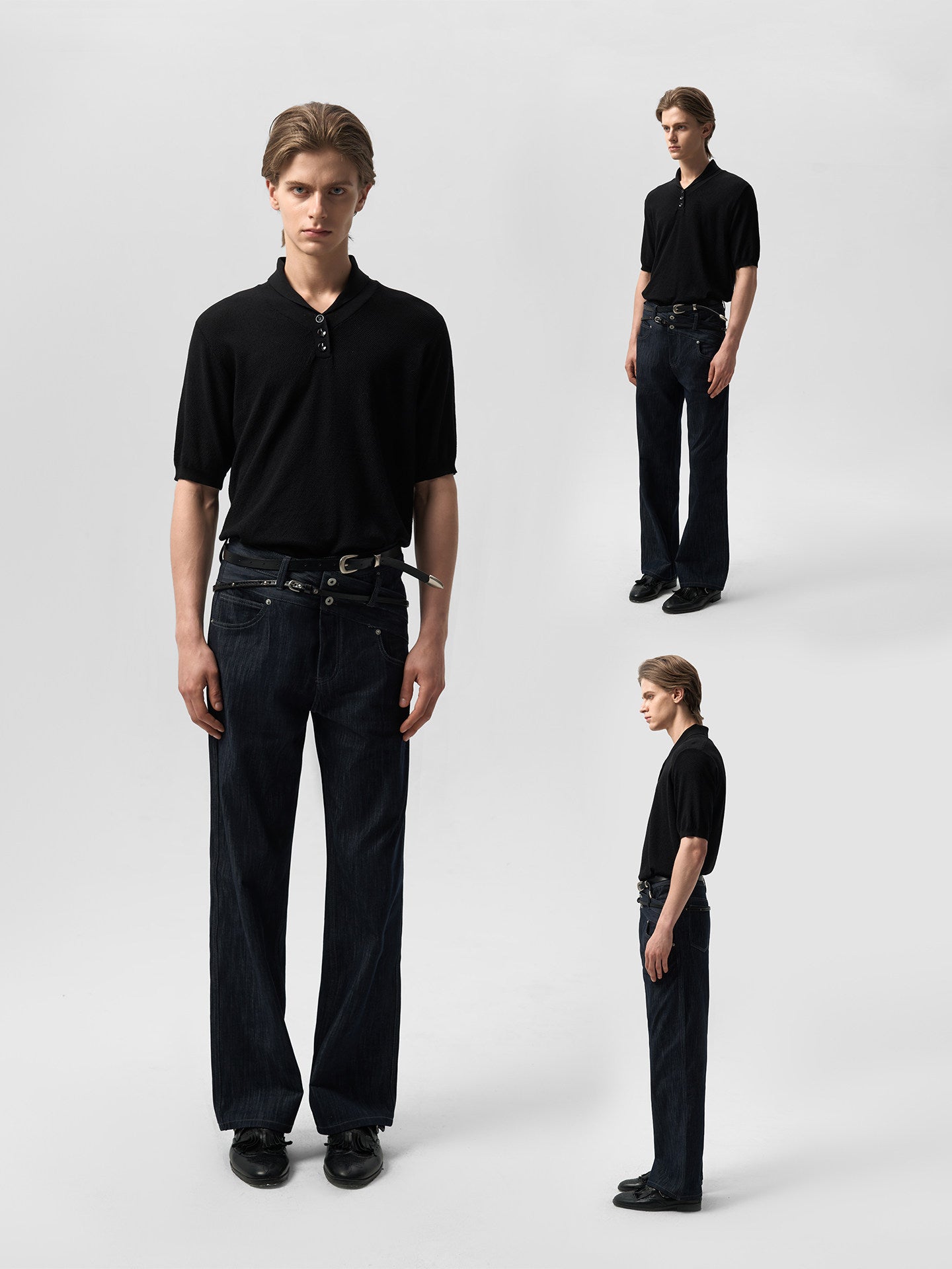 Double Waisted Denim Jeans