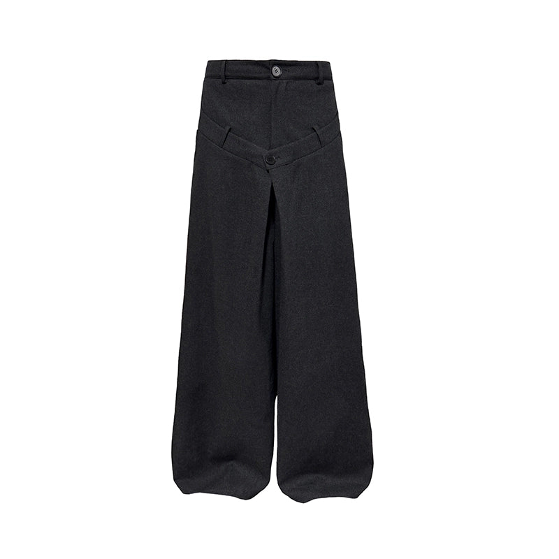Double waist Wide Leg Pants