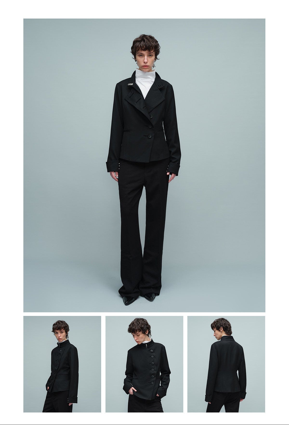 Double-breasted fit suit jacket