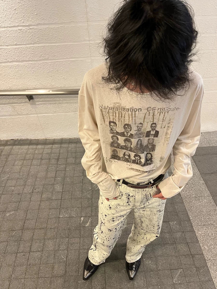 'Rock 'n' Roll Wanted' print Long-sleeve T-shirt