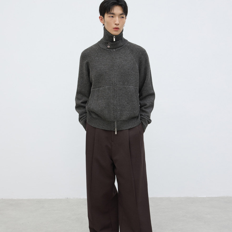 Merino Wool Multi-form Knit Jacket