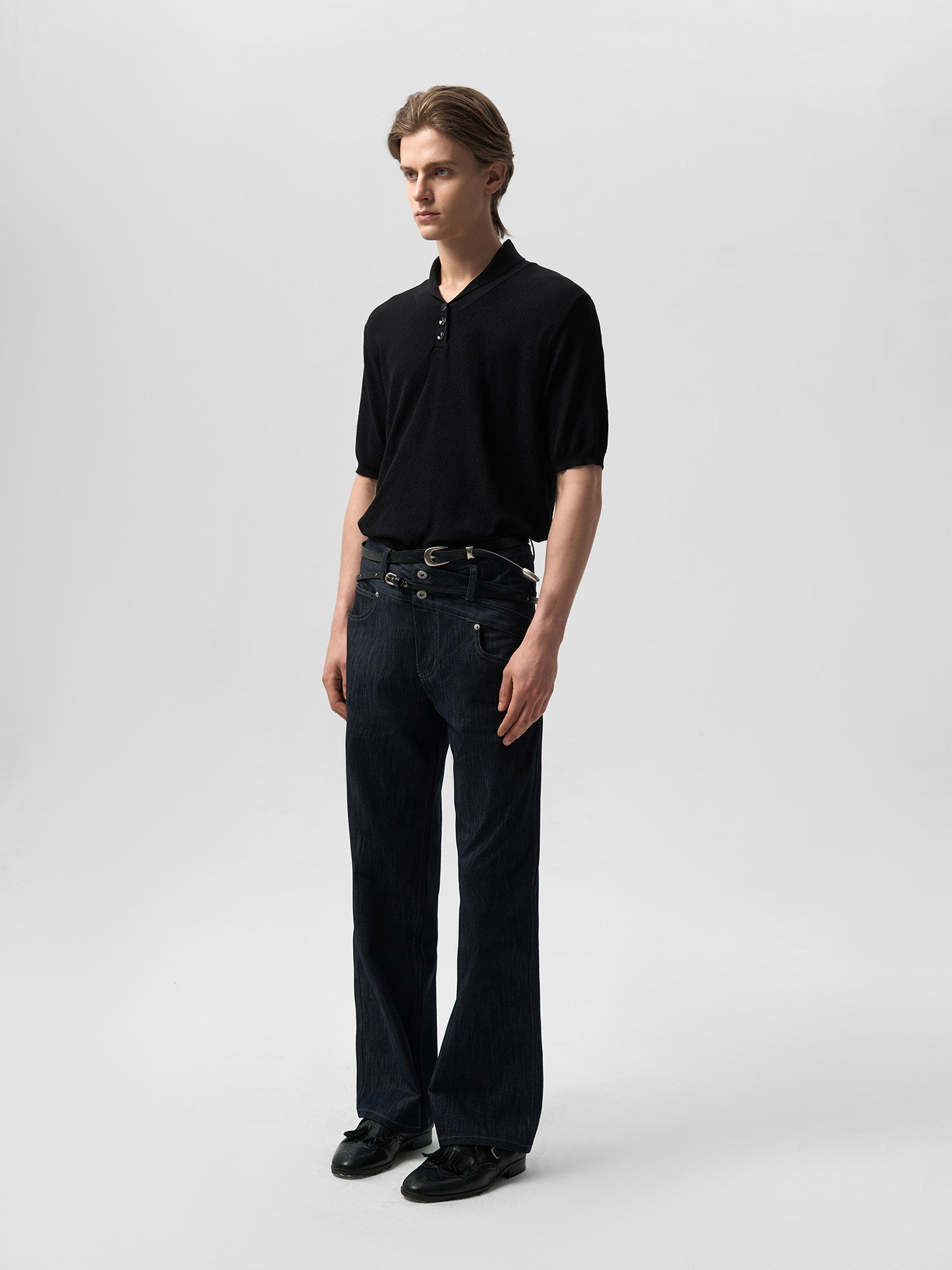 Double Waisted Denim Jeans