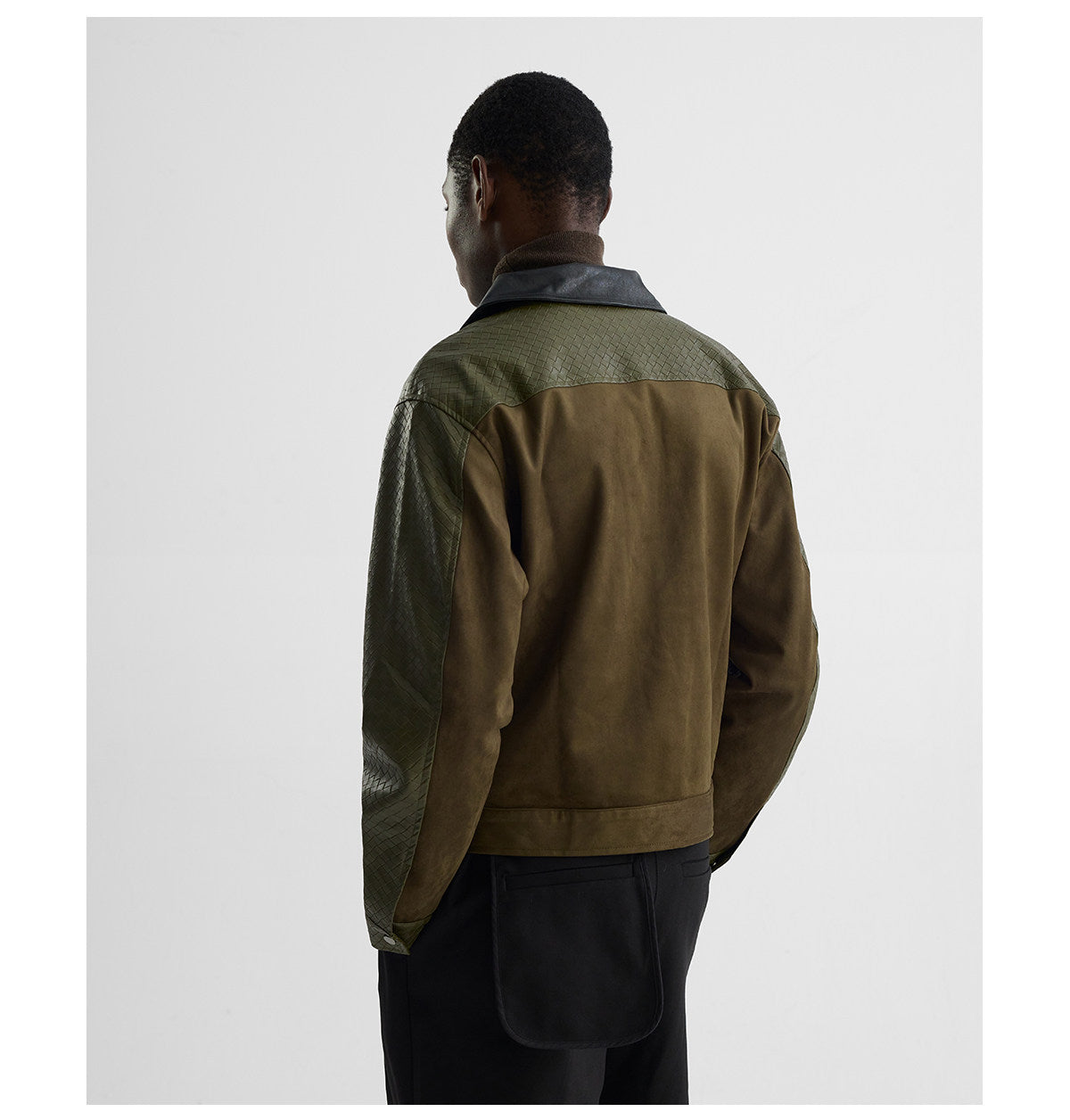 Woven embossed suede velvet jacket