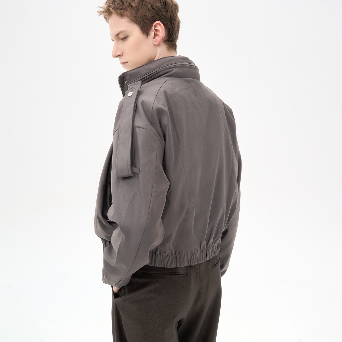 Fit Hidden Pocket Epaulettes Jacket