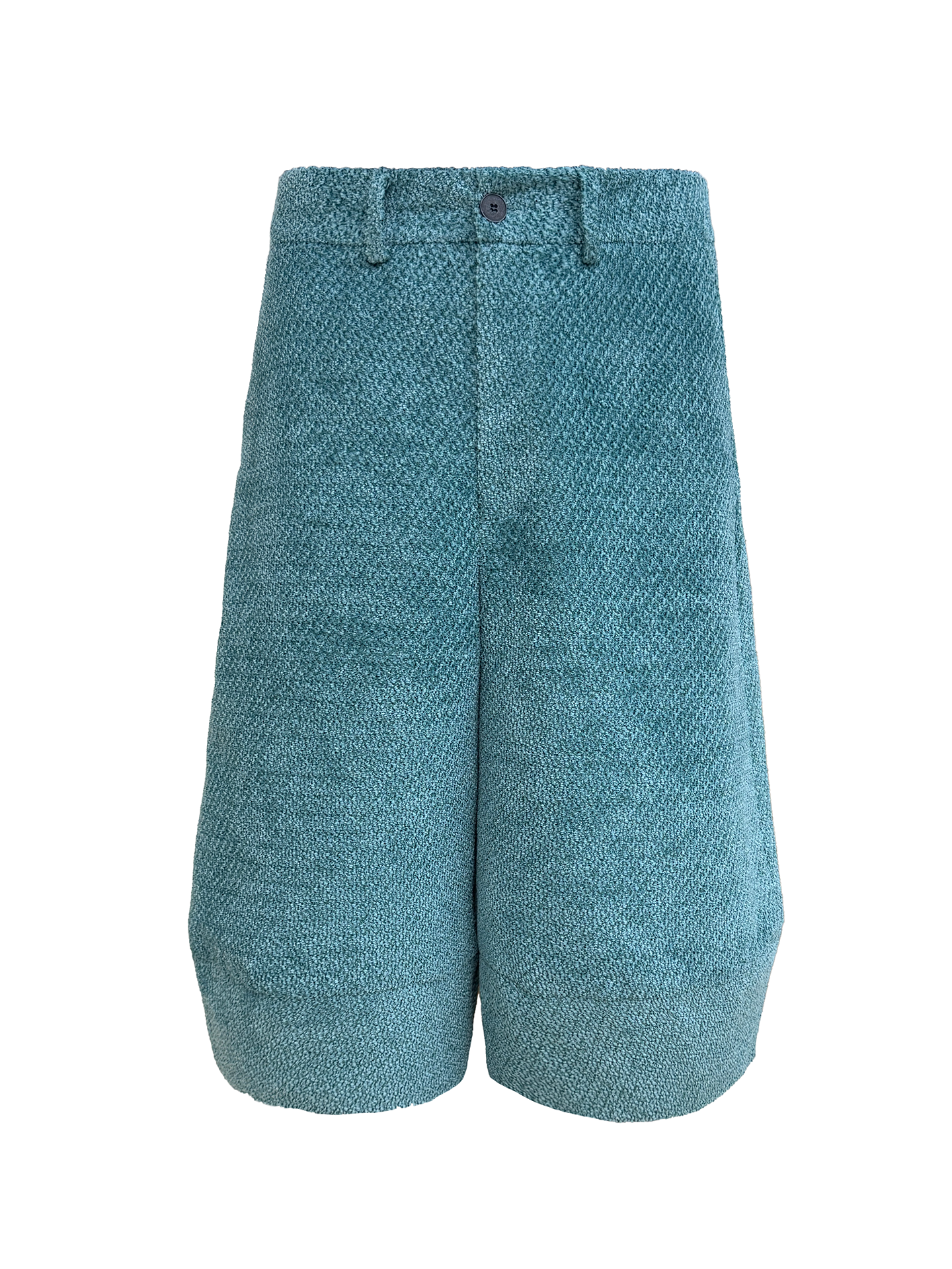 Layered velvet shorts