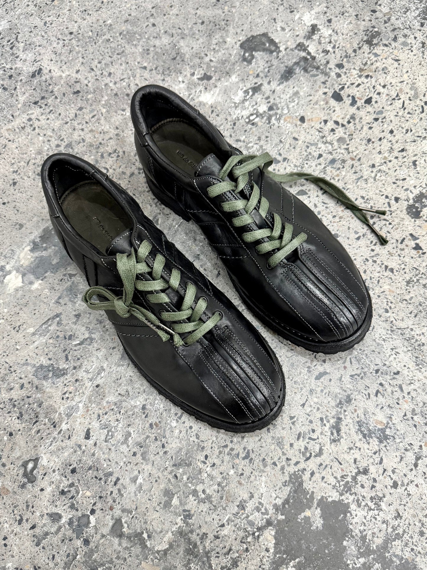 Horse leather lace-up German shoes