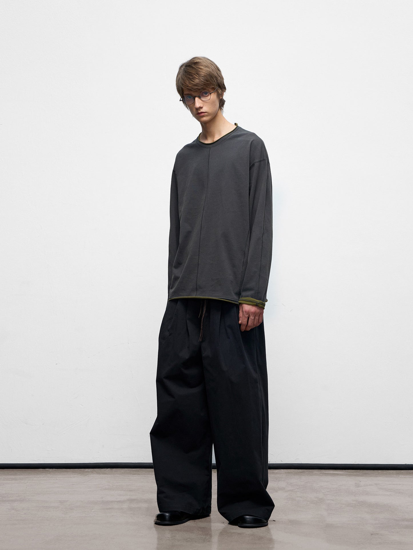Two-tone long sleeve T-shirt
