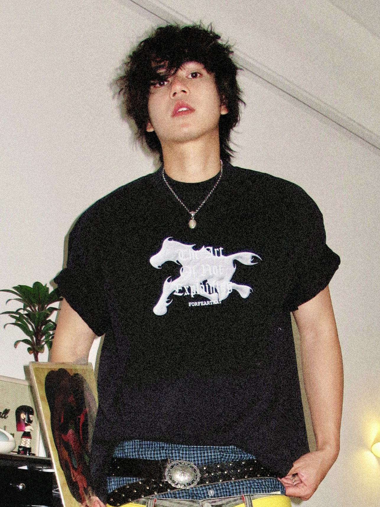 Loose heavy short sleeve tee