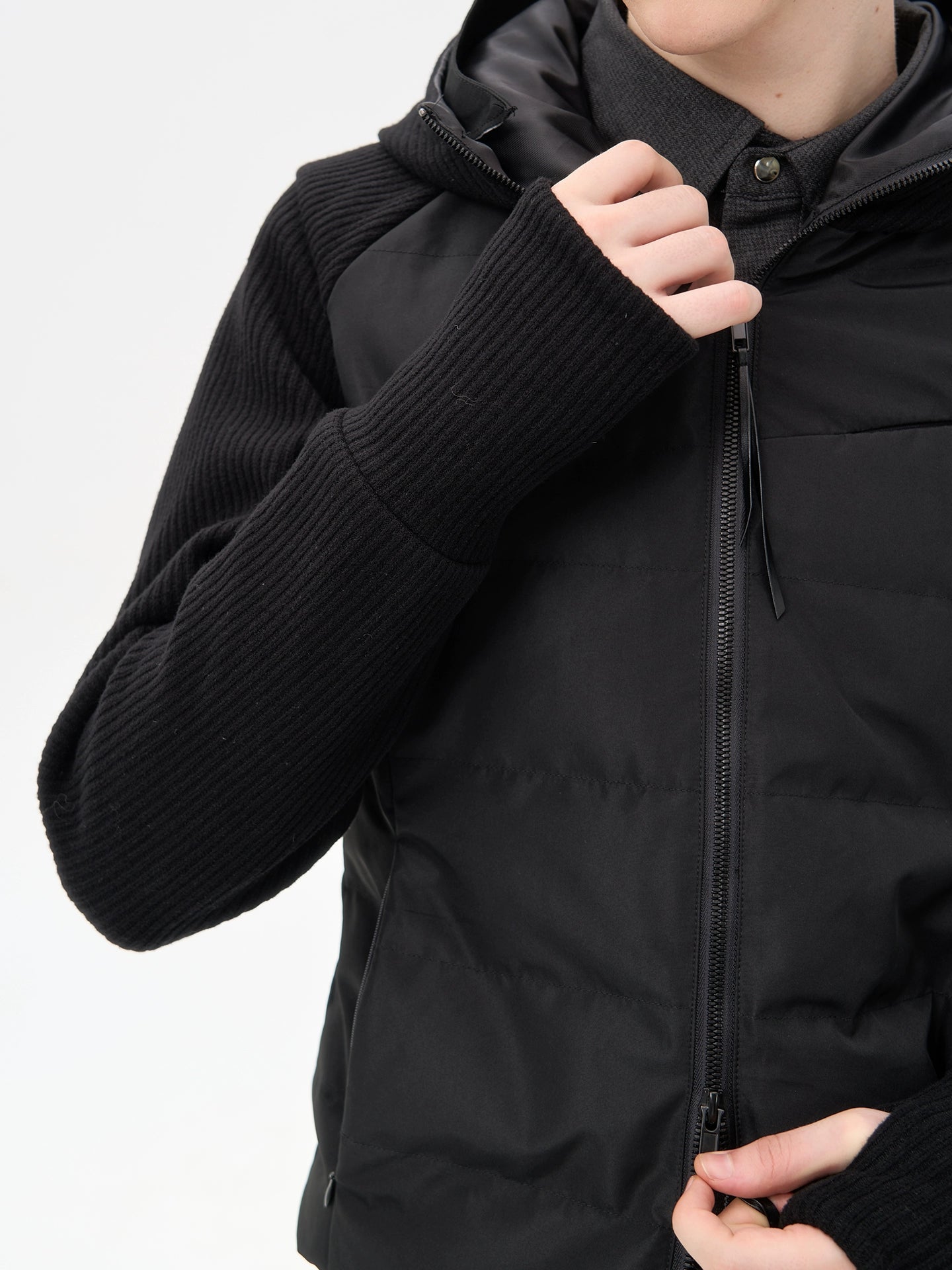 Silver Fox Rib Down Jacket