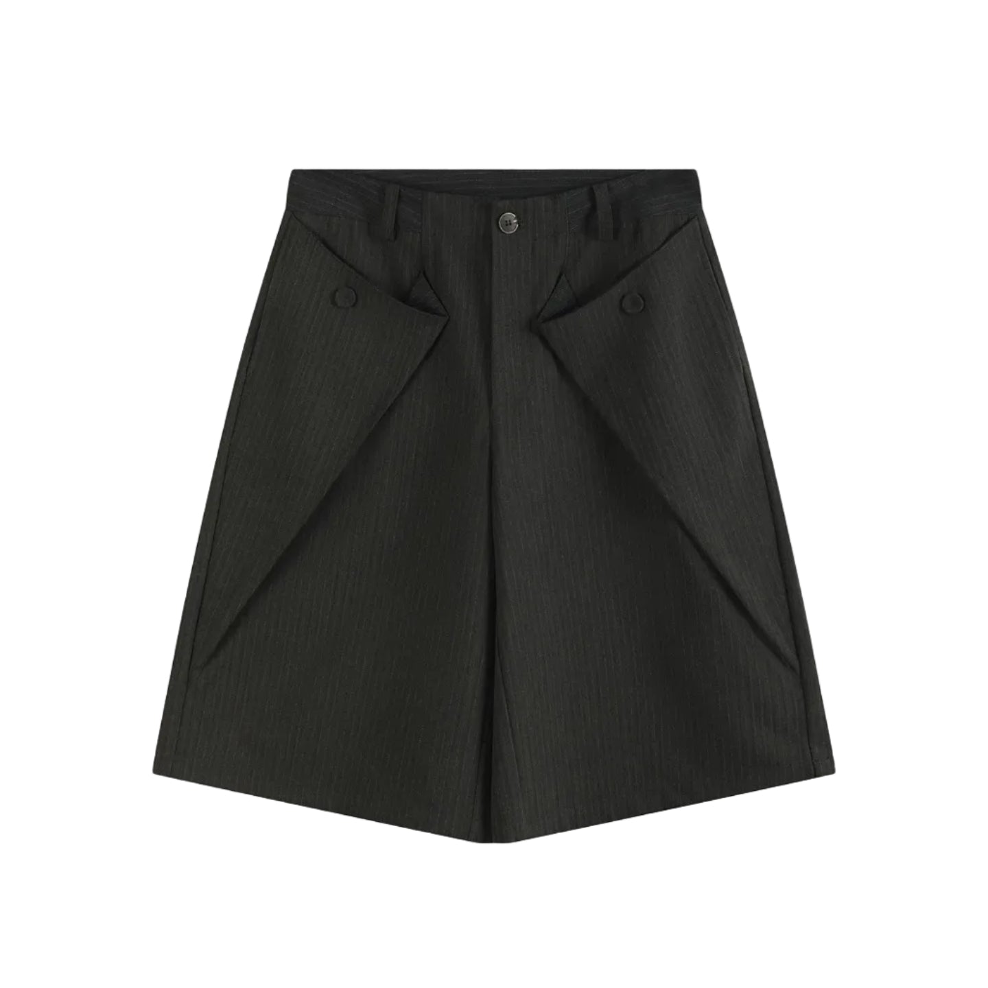 Carbon-Burnt Striped Shorts