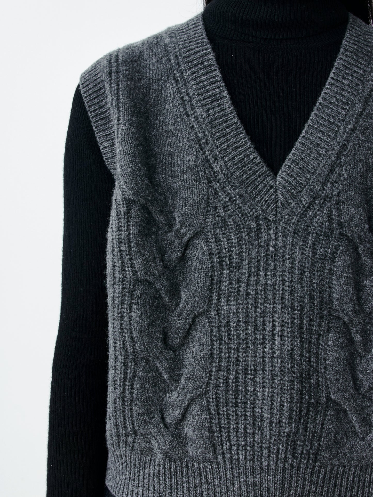 Cable-Knit Vest