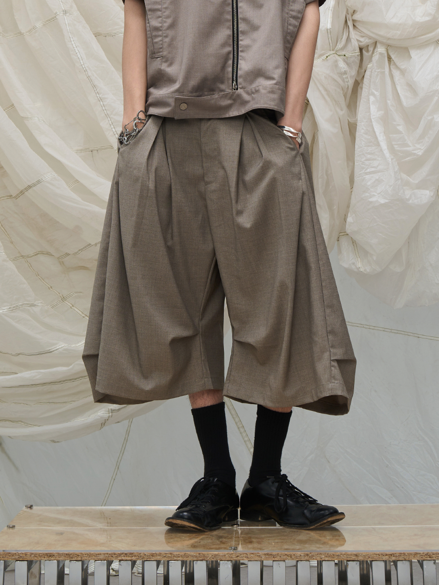 Drape Cropped Trouser