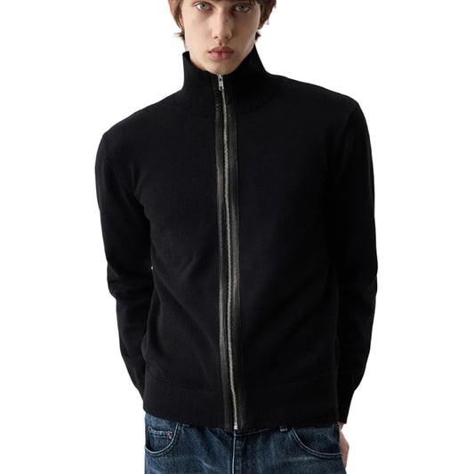 Wool Blend Sheepskin Cardigan