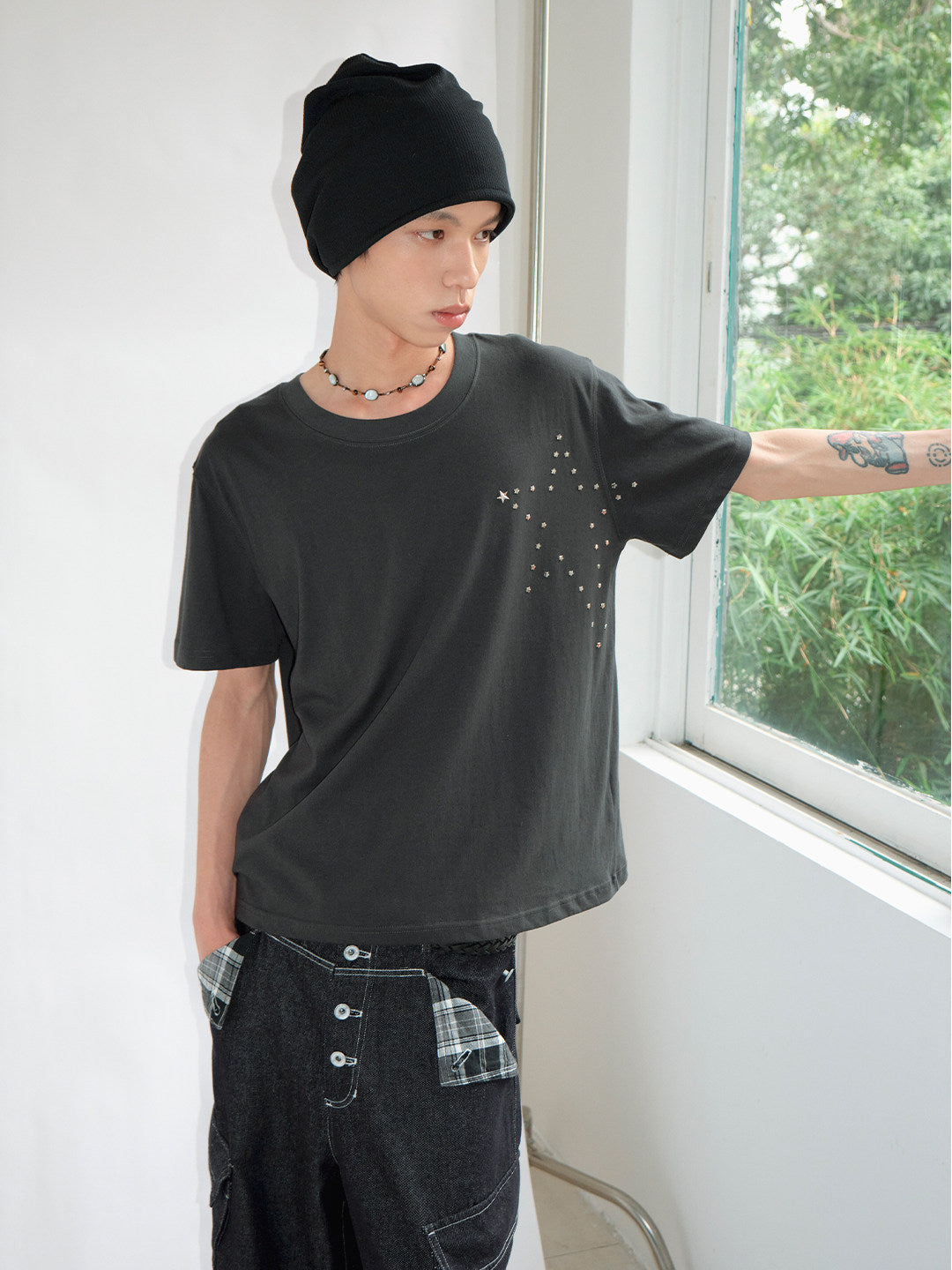 Studs Short Sleeve T-Shirt