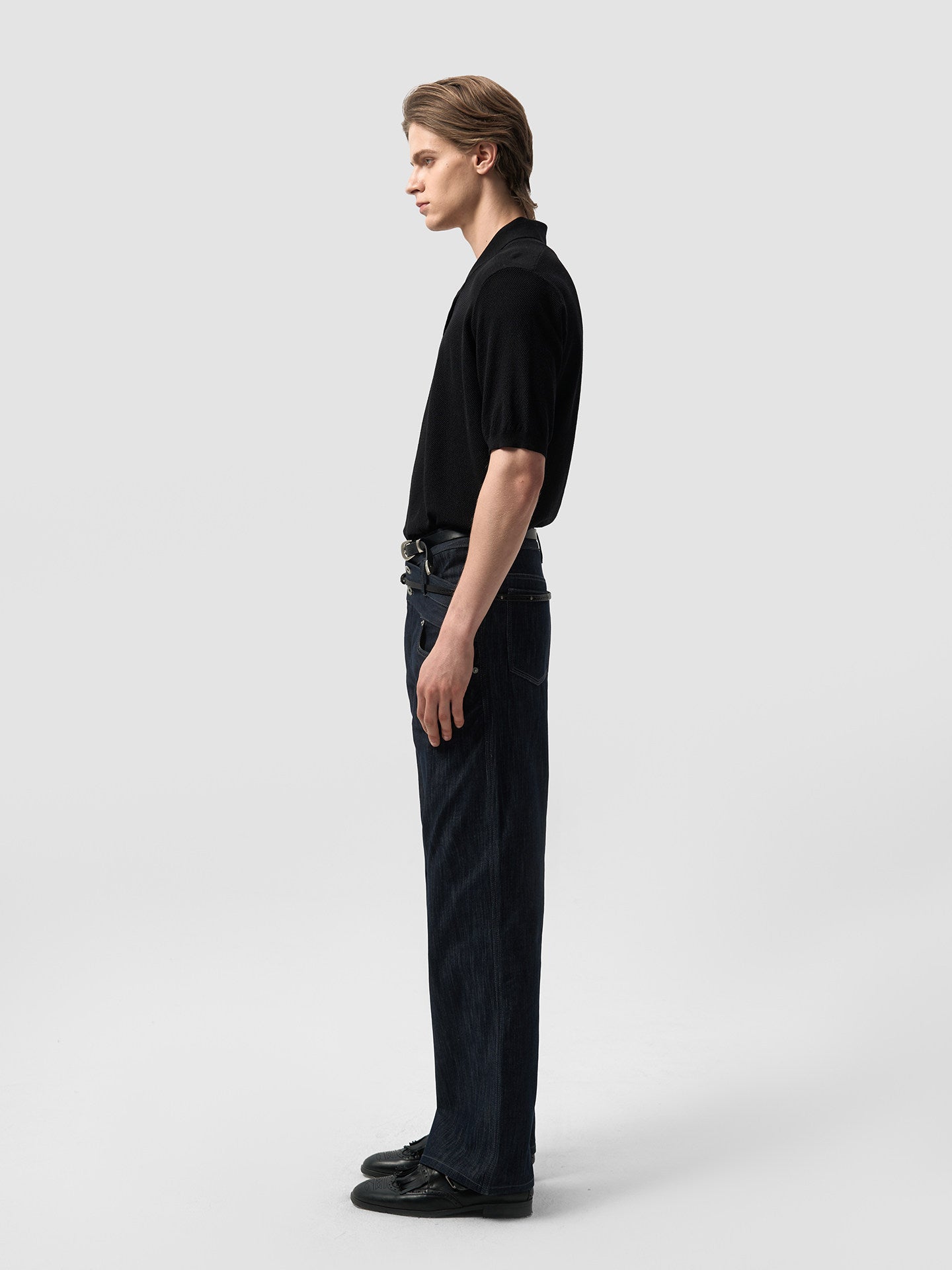 Double Waisted Denim Jeans