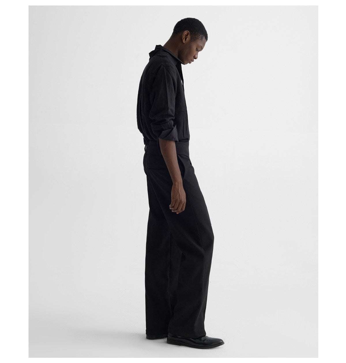 Tailored waist ring trousers