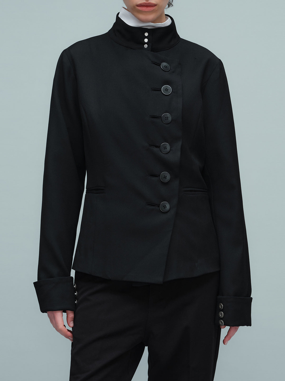 Double-breasted fit suit jacket