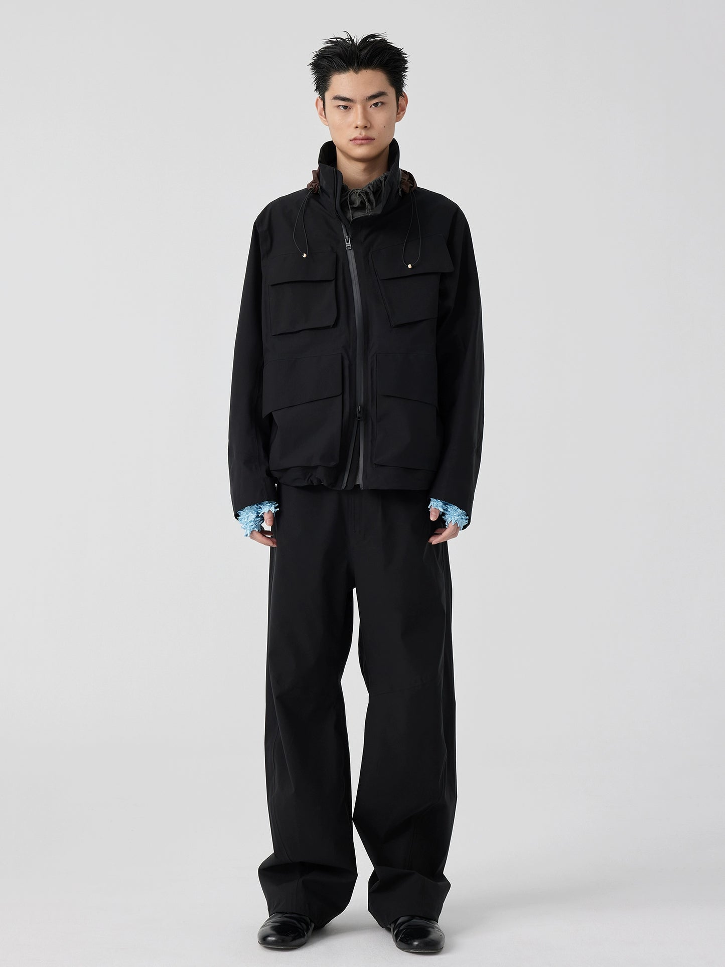 Laminated Curved Waterproof Trousers