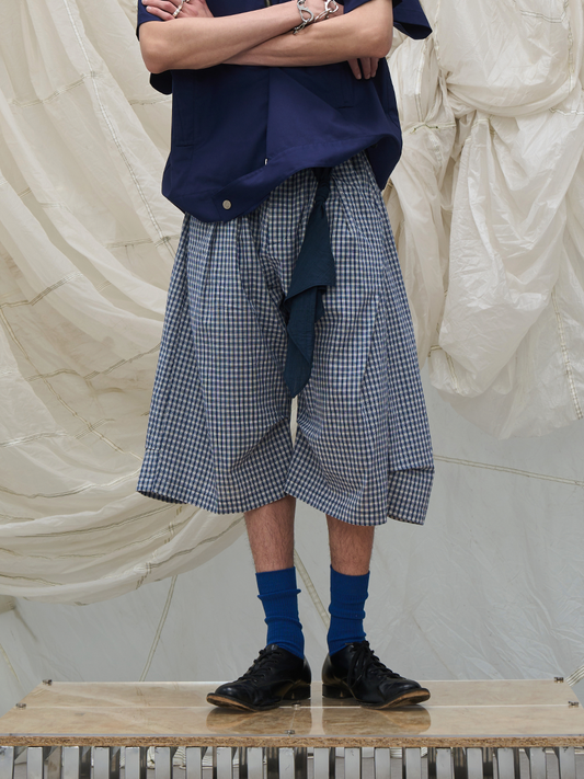 Cropped Check trousers