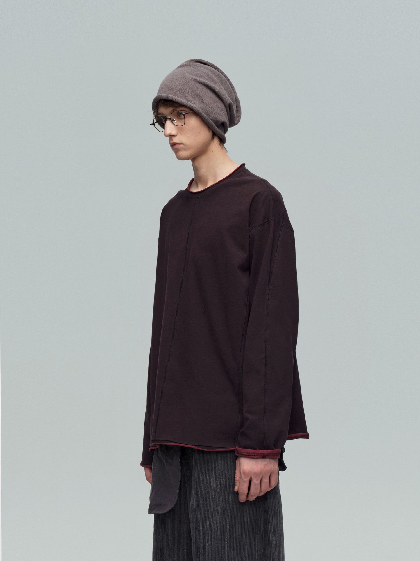 Two-tone long sleeve T-shirt
