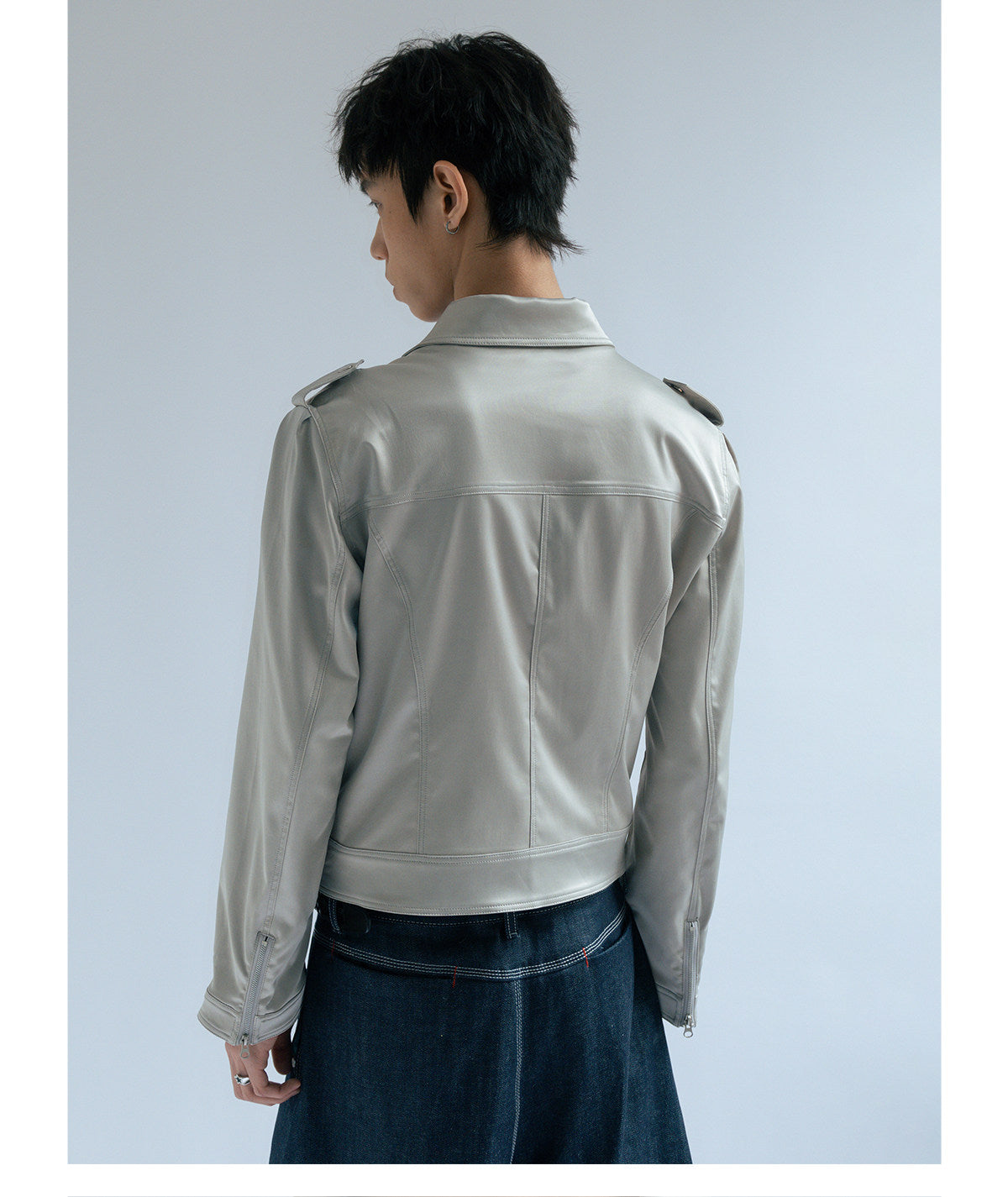 Glossy vintage cropped jacket