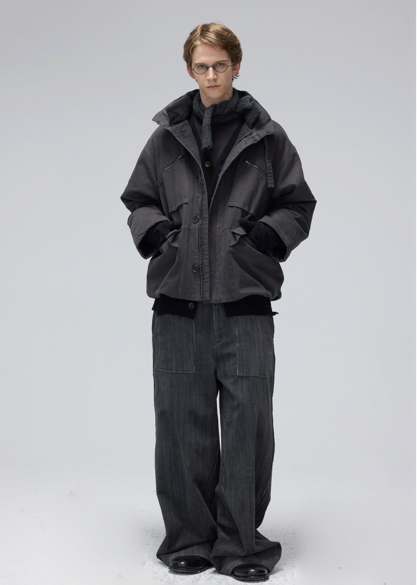 Hooded Cotton Work Jacket