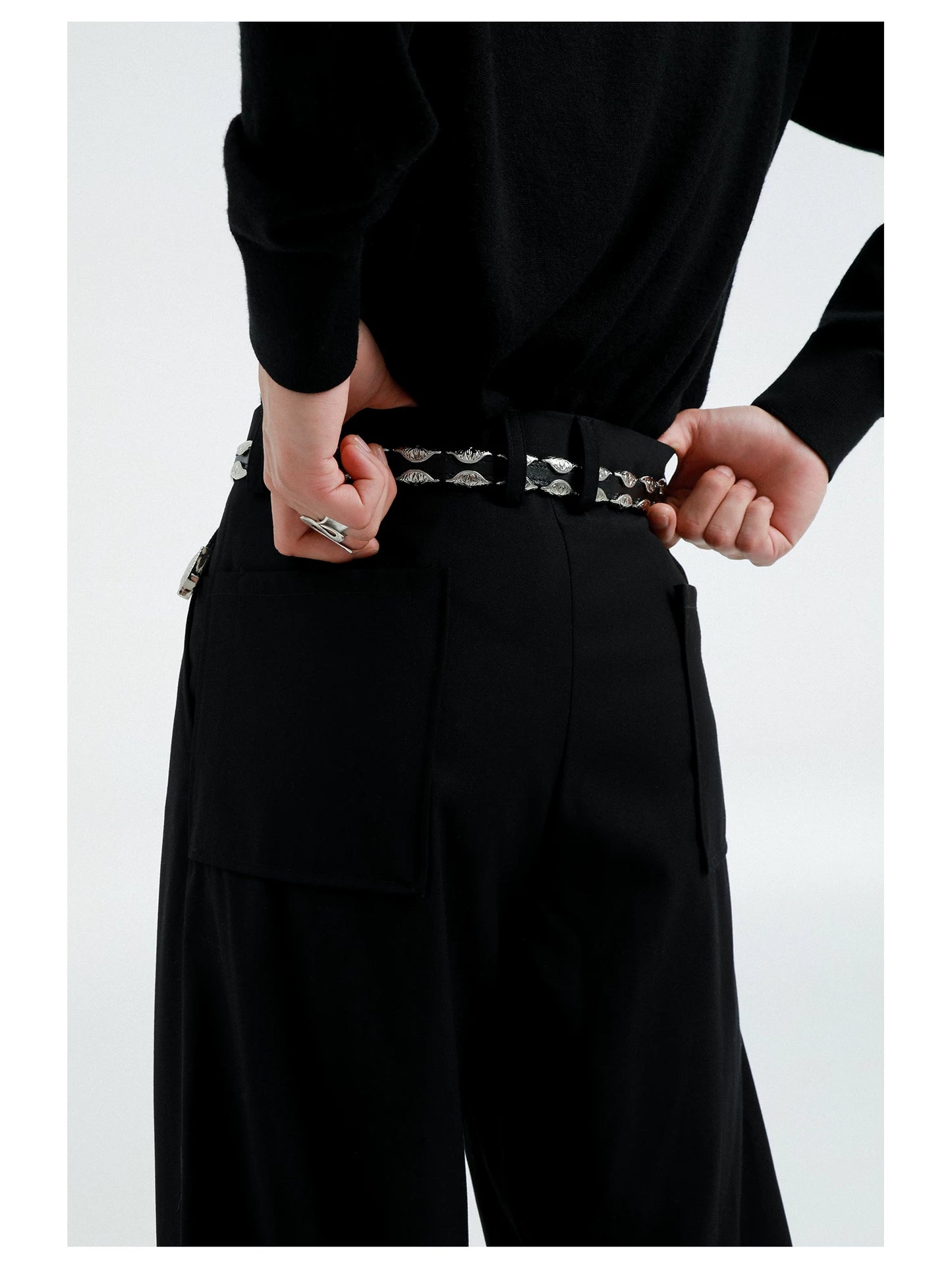 Commensal Botane Vintage Engraved Leather Belt