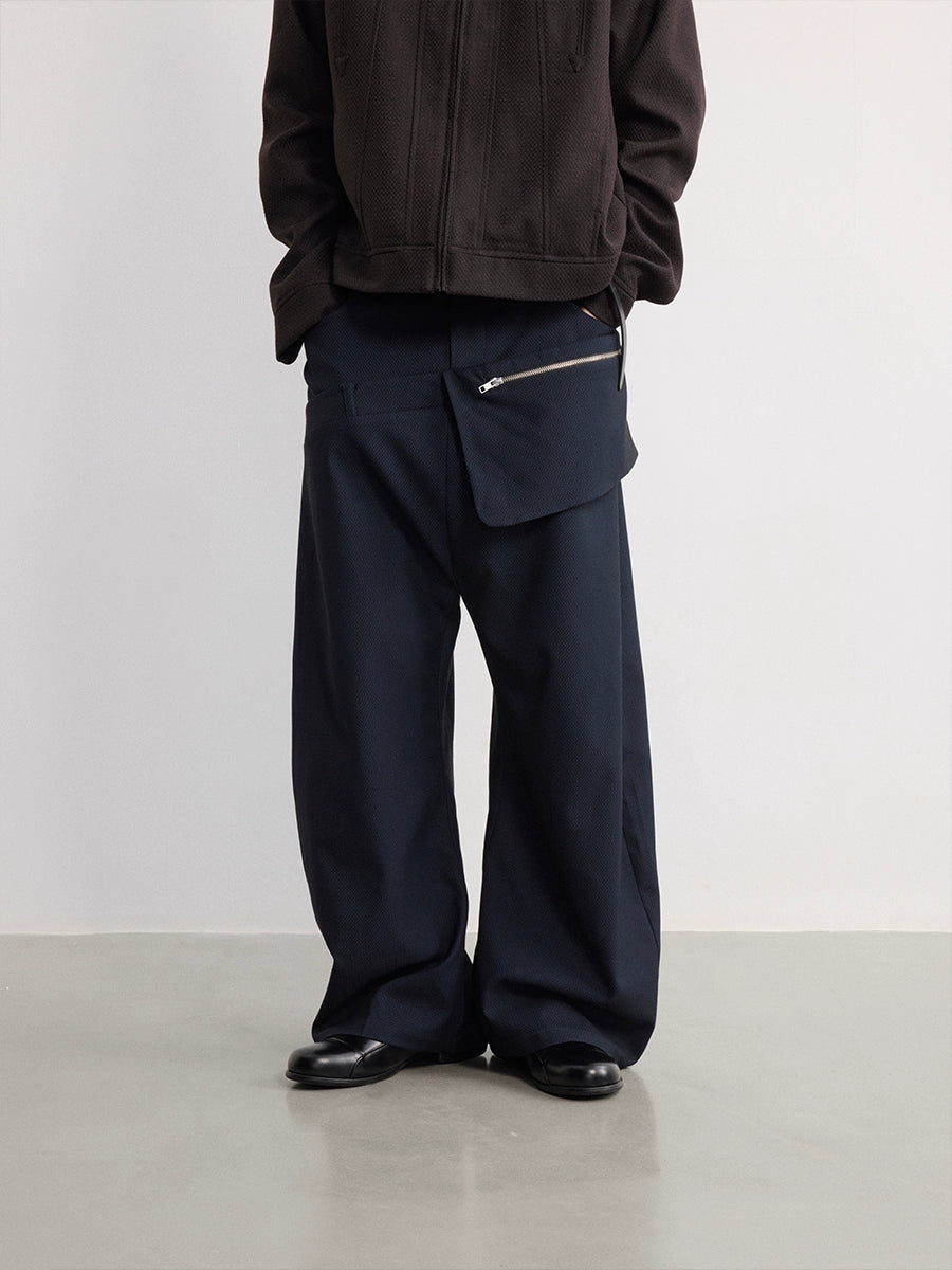 Double Waist Side Pocket Trouser