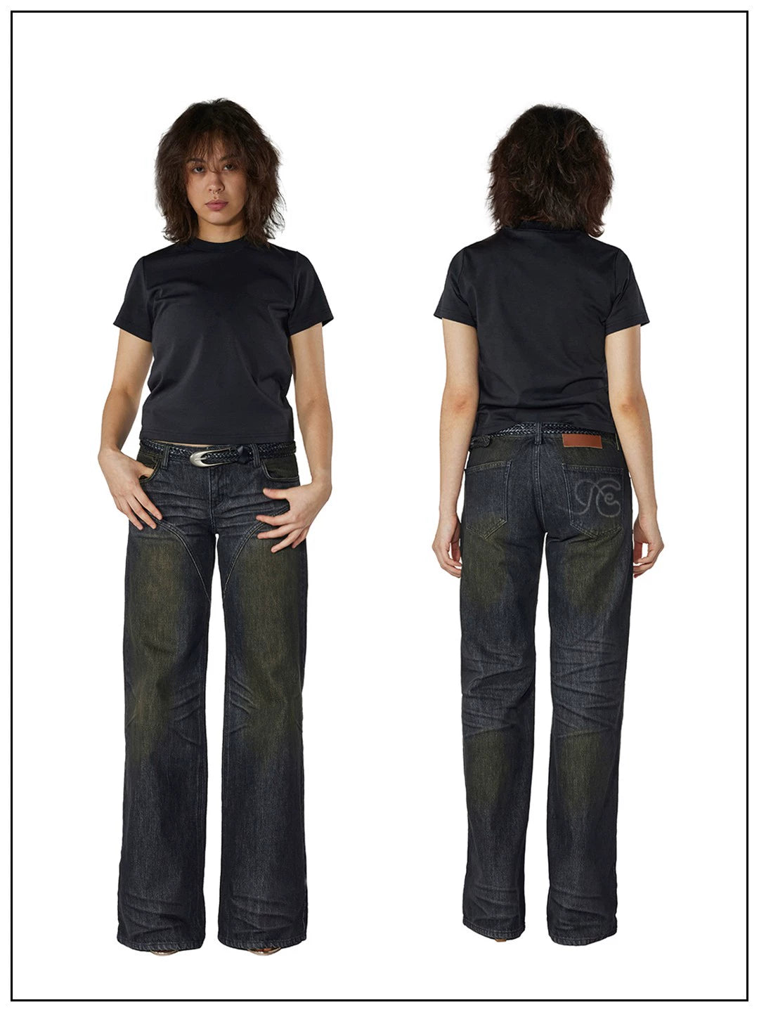 Distressed Dirty Wash Jeans