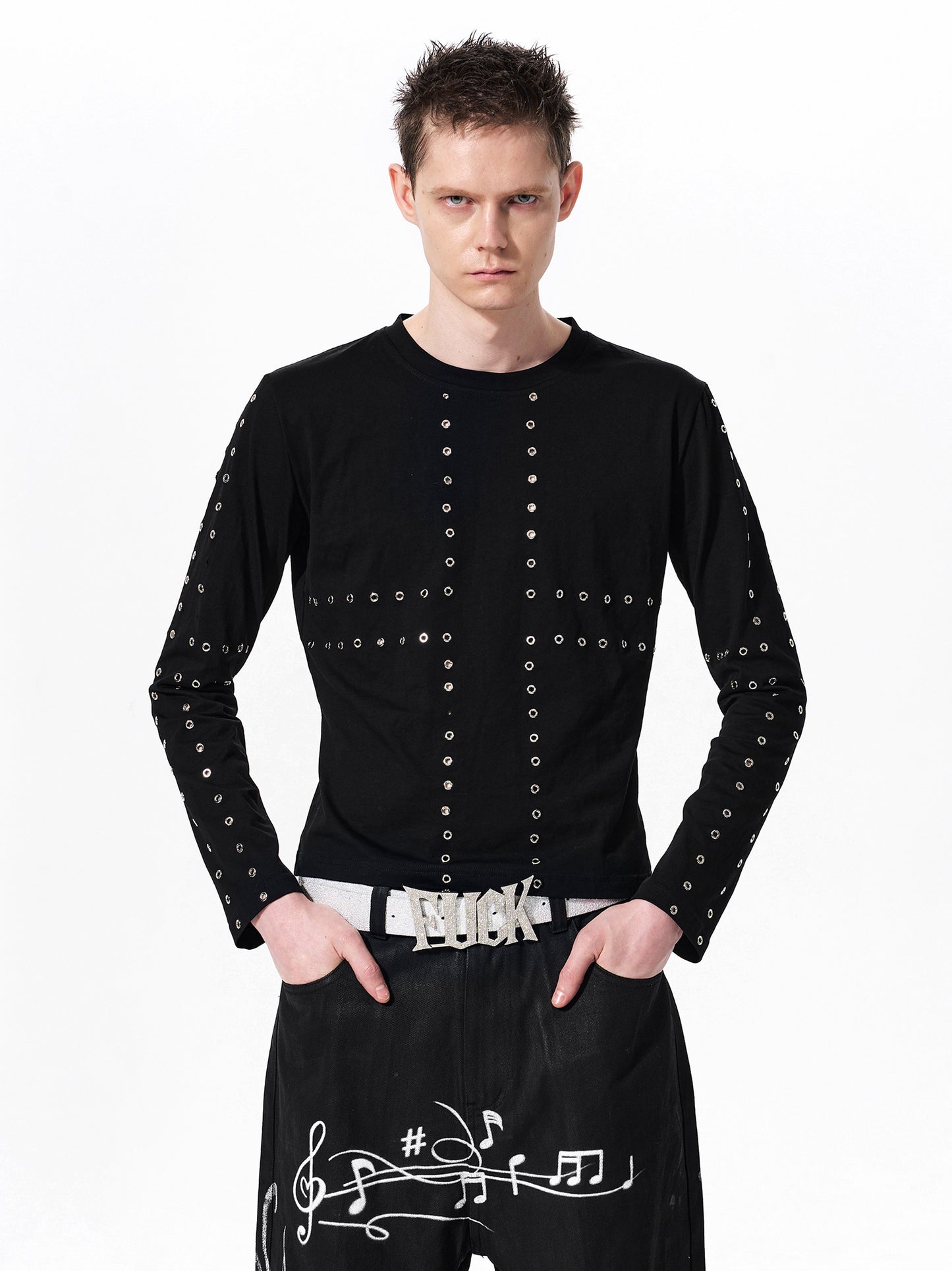 Rivets Long Sleeve T-Shirt