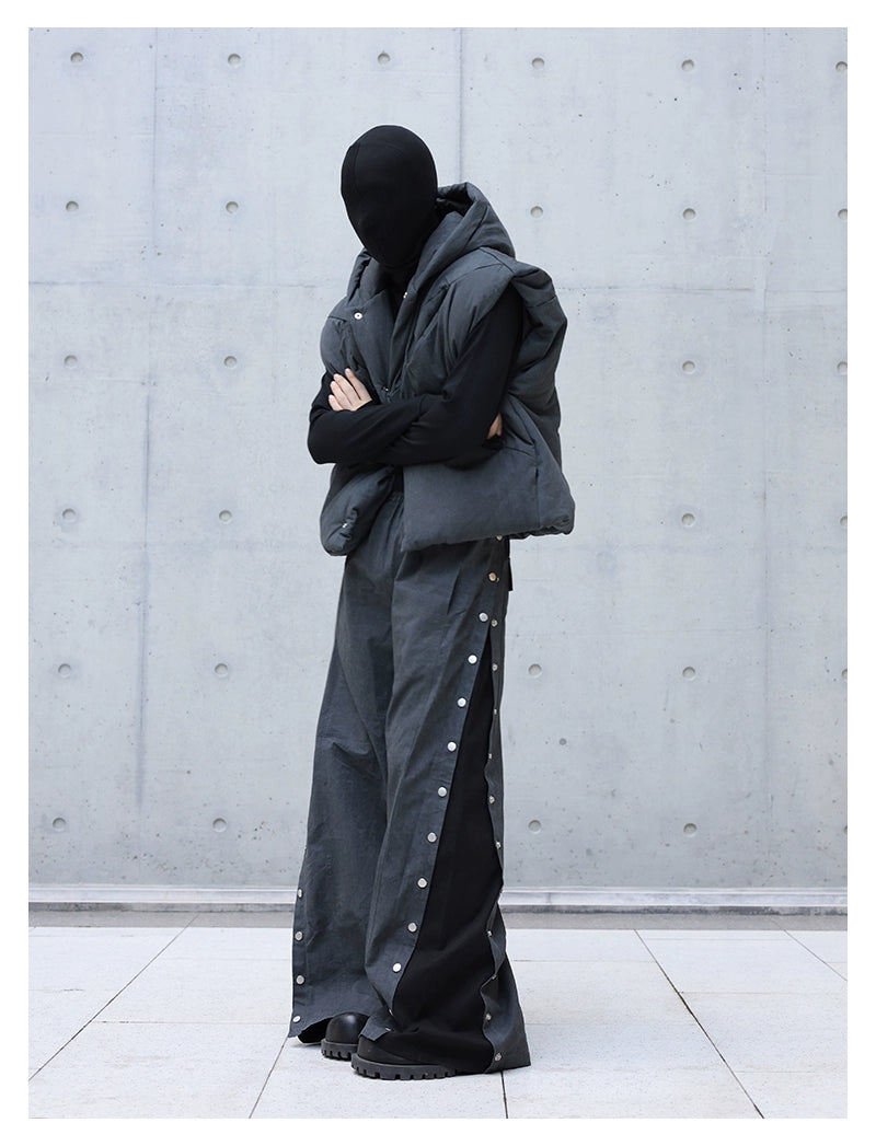 panelled  opium wide-leg trousers