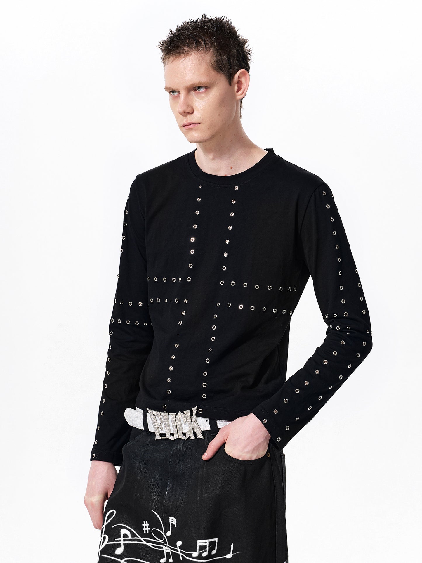 Rivets Long Sleeve T-Shirt
