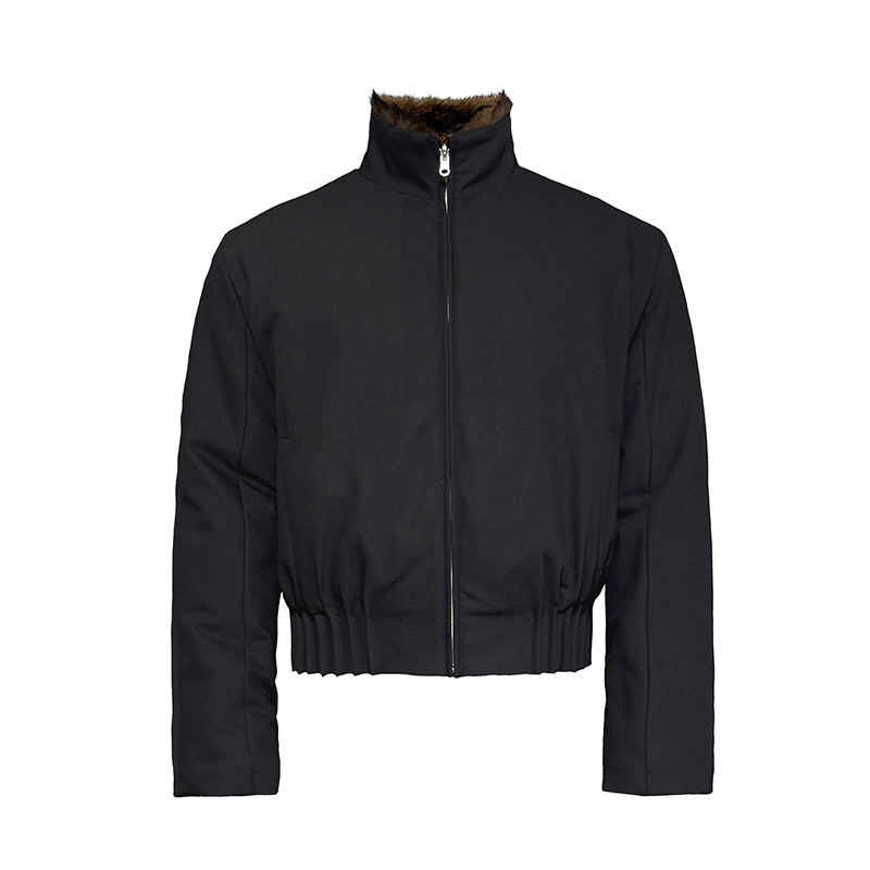 3D Pleated Fur Jacket