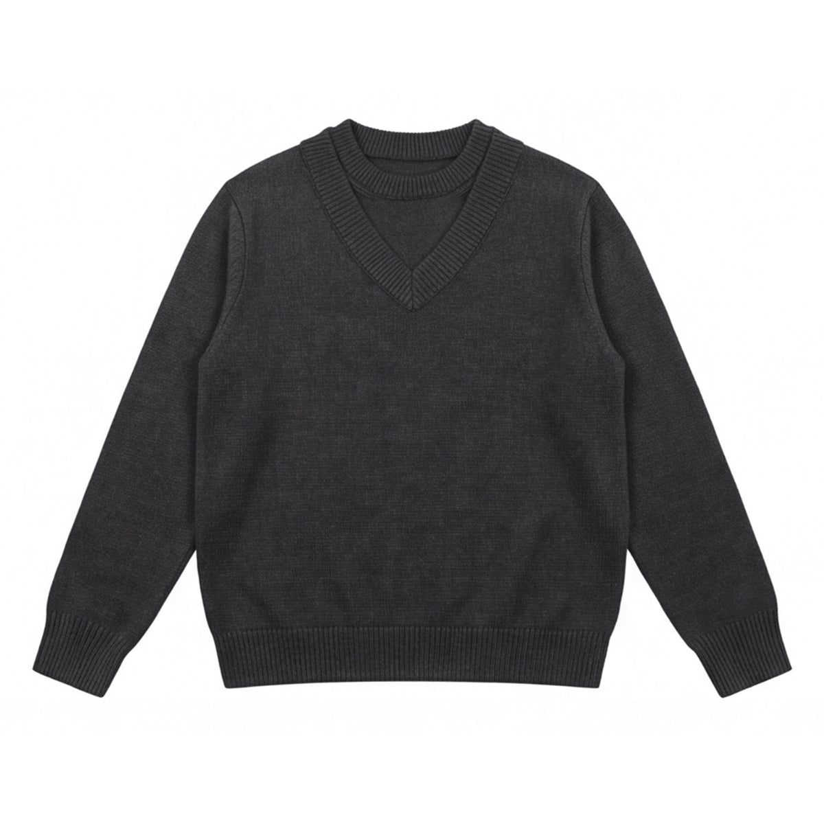 Double-layer slimfit knit