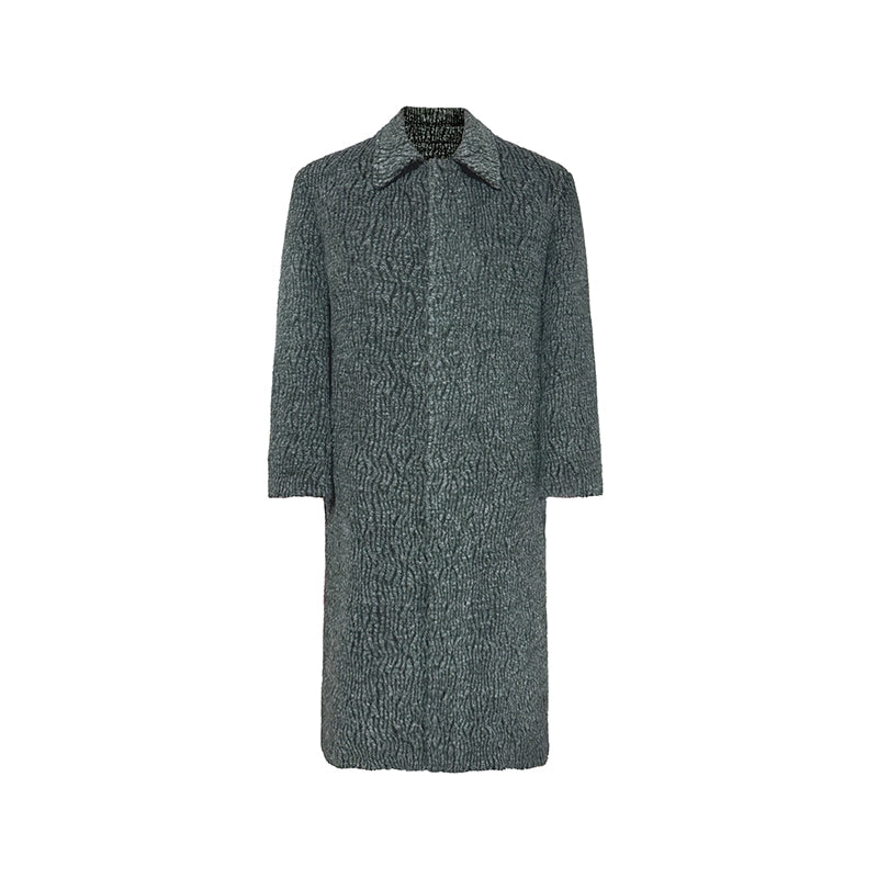 Wool Interwoven Texture Coat