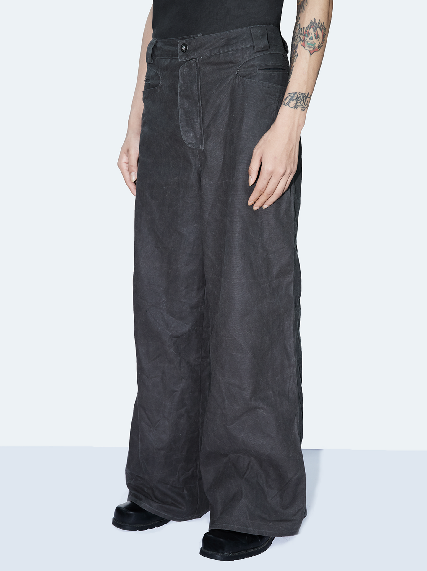 Oil Wax Vintage Canvas Heavy Cargo Pants