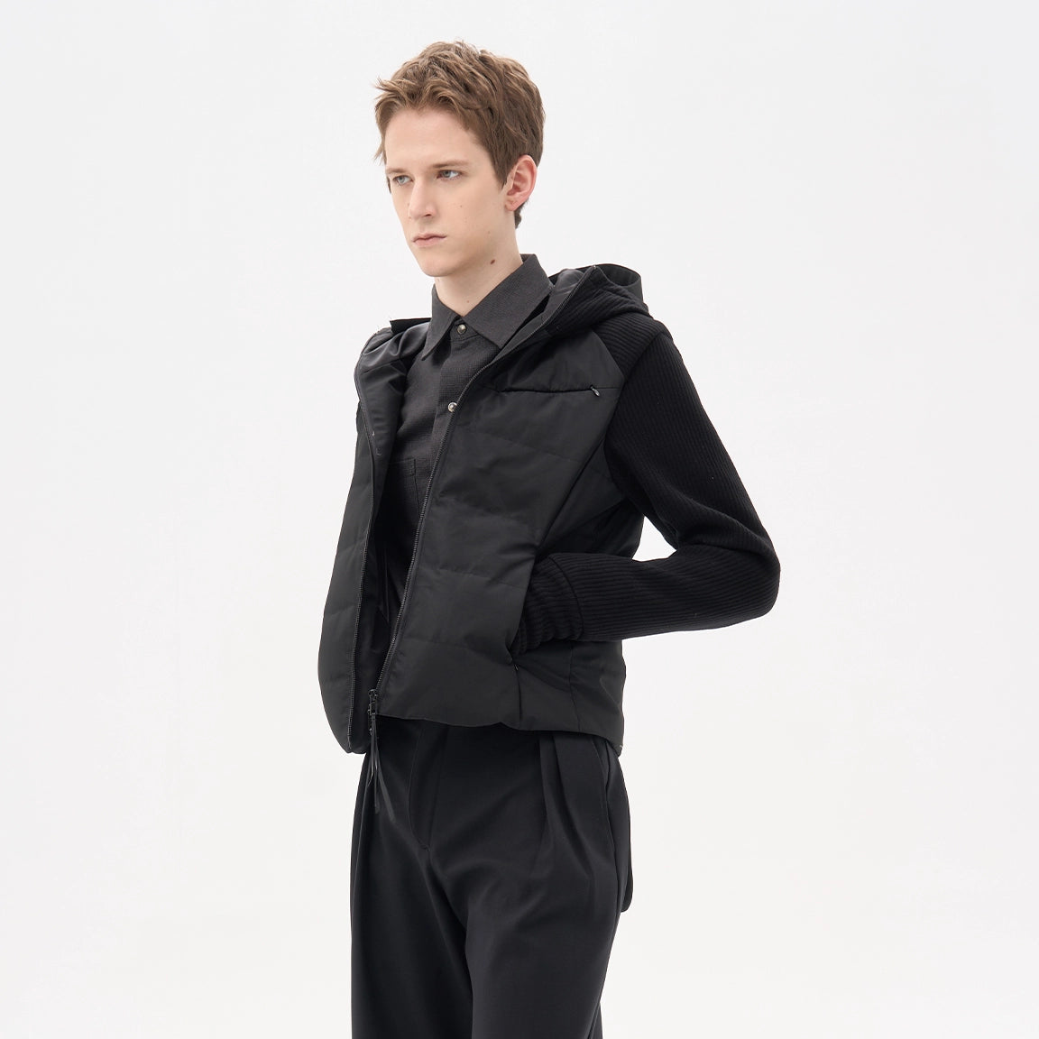 Silver Fox Rib Down Jacket