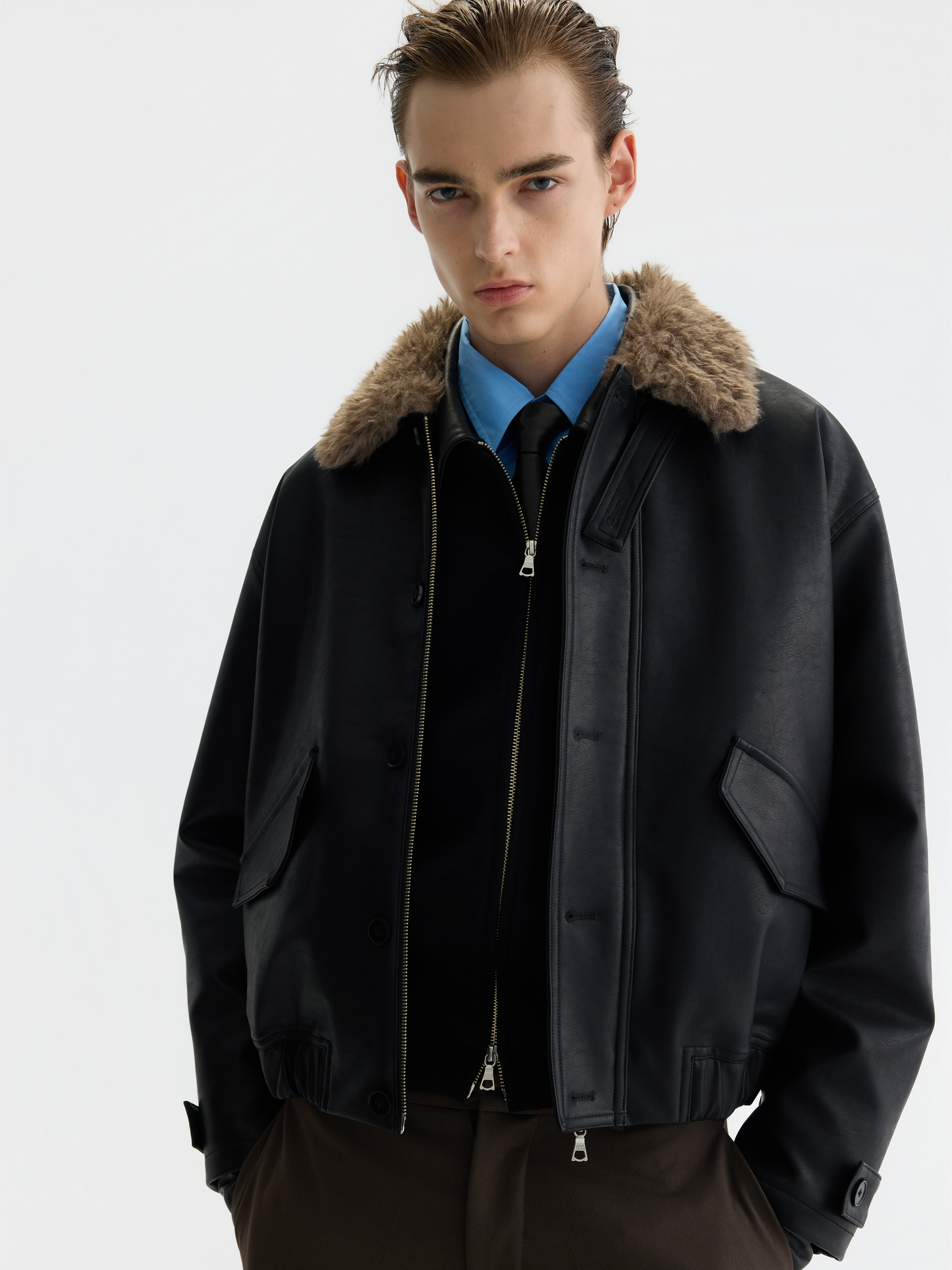 SHEARLING LEATHER JACKET