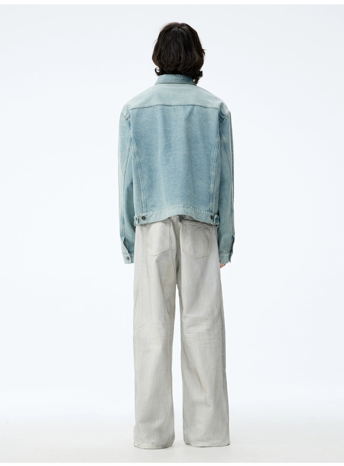 Stained White Cattle Jeans