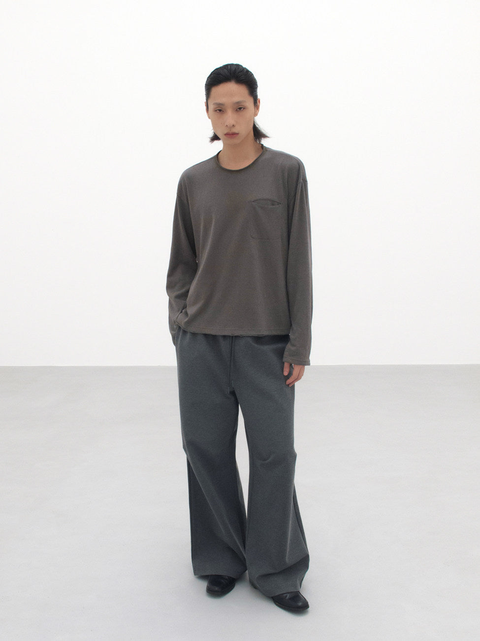 Rolled edge base long sleeves