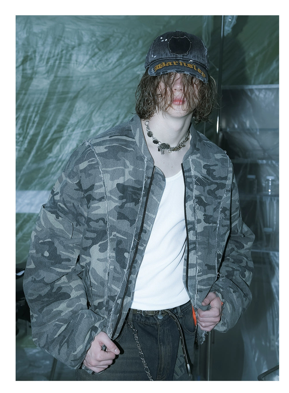 Camouflage Loose Bomber Jacket
