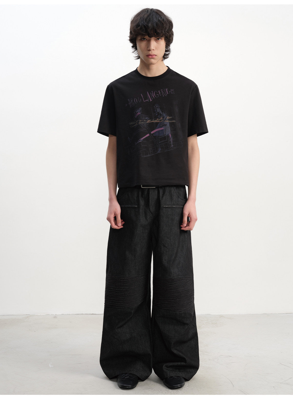 Baguette print short sleeve t-shirts